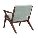 Modern Accent Chair With Plush Cushions, Angled Arm Design - Green by HouseOfZazla