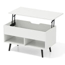 31.5 Inch Lift-Top Coffee Table with Hidden Storage and 2 Open Shelves by LJGDeals