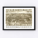 Vintage Map of Hoboken, New Jersey 1903