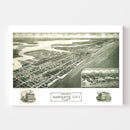 Vintage Map of Margate City, New Jersey 1925
