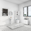 Bathroom Wall Cabinet with Doors, Adjustable Shelf, Towel Bar and Paper Holder by HouseOfZazla
