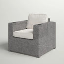 Elegant Patio Chair With Cushions - Gray by HouseOfZazla