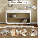 Console Table With 3 Soft Close Drawers & 2 Open Shelves by HouseOfZazla