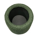 Elegant Round Storage Ottoman Upholstered by HouseOfZazla