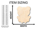 Unfinished Wood Cute Frog Shape - Craft - up to 46" DIY