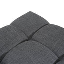 Modern Upholstered Deep Biscuit-style Tufted Ottoman