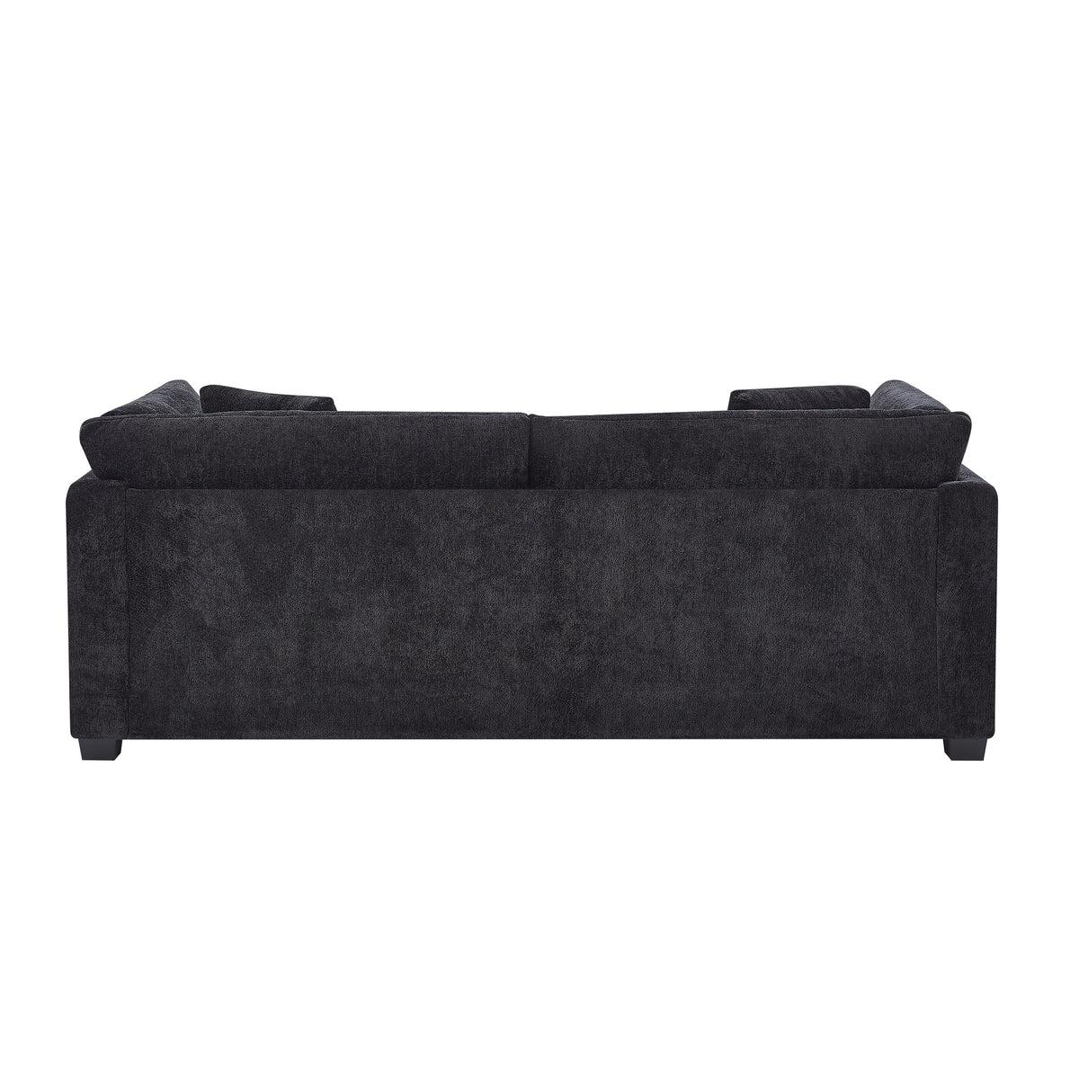 83.50" Modern Flared Arms Sofa (Black), photo 5 of 10