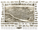 Vintage Map of New Brunswick, New Jersey 1910