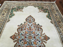 6' X 9' Vintage Handmade India Open Field Tribal Wool Rug Carpet Medallion Nice
