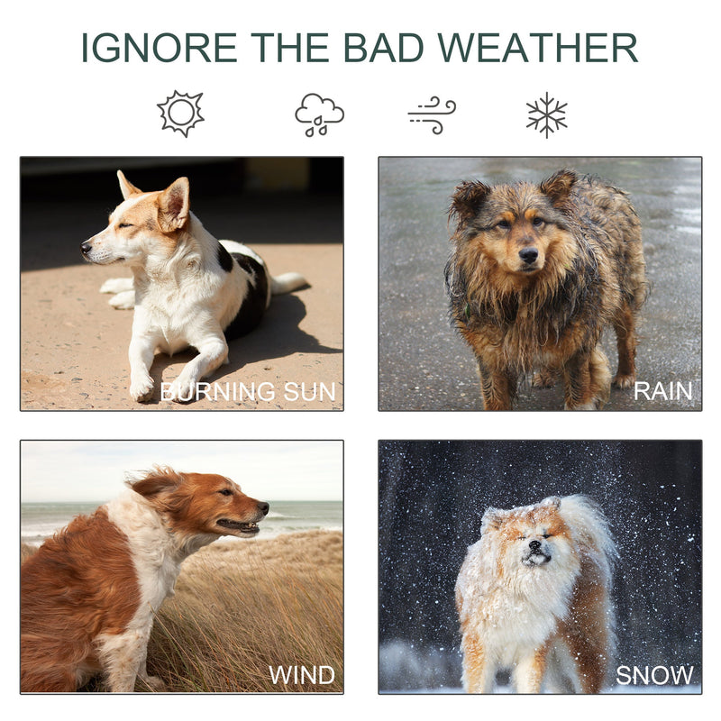 8' x 4' x 6' Dog Playpen Outdoor, Dog Kennel Dog Exercise Pen with Lockable Door, Water-resistant Canopy, for Medium and Large Dogs