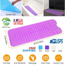 Bath Tub Mat Non-Slip Shower Mat BPA-Free Massage Anti-Bacterial with Suction Cups Washable for Bathroom Kitchen Pool
