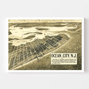 Vintage Map of Ocean City, New Jersey 1903