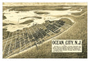 Vintage Map of Ocean City, New Jersey 1903