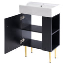 Bathroom Vanity, Combo Cabinet, Bathroom Storage Cabinet, Single Ceramic Sink by HouseOfZazla
