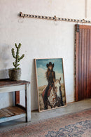 Desert Reins – Cowgirl on Paint Horse Portrait