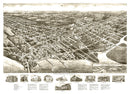 Vintage Map of Somers Point, New Jersey 1925