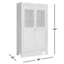 Arden - 2 Door Bookcase Storage Cabinet - Natural by HouseOfZazla