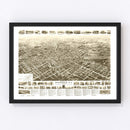 Vintage Map of Westfield, New Jersey 1929