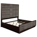 Prescott - 5 Piece California King Bedroom Set - Dark Brown by HouseOfZazla