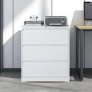 Lateral File Cabinet, Locking Heavy Duty, Anti-Tip Safety Interlock, Vertical Storage For Letter/Legal/A4 Files by Unique Piece Furniture