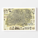 Vintage Map of Allentown, Pennsylvania 1901