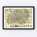 Vintage Map of Allentown, Pennsylvania 1901