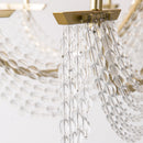 GobekUsa Modern Gold Metal Candle Wall Sconce with Crystal Tassel - Luxurious 2-Head Wall Light