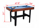 48-Inch Combo Game Table Set for Home and Game Room by HouseOfZazla