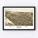 Vintage Map of Beaver, Pennsylvania 1900