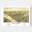 Vintage Map of Belle Vernon, Pennsylvania 1902