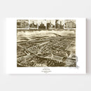Vintage Map of Burnham, Pennsylvania 1906