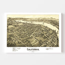 Vintage Map of California, Pennsylvania 1902