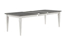 Katia Dining Table With Leaf - Gray / White