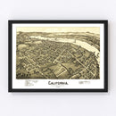 Vintage Map of California, Pennsylvania 1902