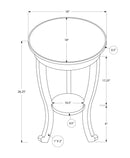 Accent End Table, 2 Tier, Traditional - Walnut by HouseOfZazla