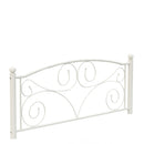 Full With Metal Frame Bed - White by HouseOfZazla