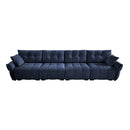 Modern Sofa & Pillows, Textured Cover, High Rebound Cushions by HouseOfZazla