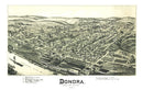 Vintage Map of Donora, Pennsylvania 1901
