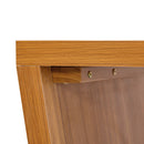 63"Modern Executive Desk, Rustic Industrial Wooden Writing Desk,Study Desk with Monitor Stand,Rectangular Computer Desk for Home Office,Living Room,Teak