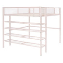 Loft Bed With 4 Tier Shelves And Storage by Unique Piece Furniture