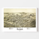 Vintage Map of Dunbar, Pennsylvania 1900