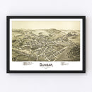 Vintage Map of Dunbar, Pennsylvania 1900