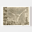 Vintage Map of Easton, Pennsylvania 1900