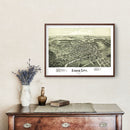 Vintage Map of Evans City, Pennsylvania 1900