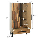60" Tall Storage Cabinet with Drawer