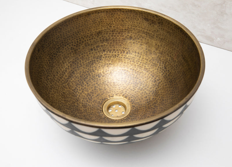 Bronze Handmade Vanity Vessel Sink - BRASSMA