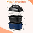 22QT Electric Roaster Oven Turkey Roaster with Visible and Self-Basting Lid by LJGDeals