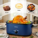 22QT Electric Roaster Oven Turkey Roaster with Visible and Self-Basting Lid by LJGDeals