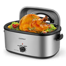 22QT Electric Roaster Oven Turkey Roaster with Visible and Self-Basting Lid by LJGDeals