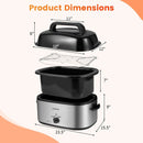 22QT Electric Roaster Oven Turkey Roaster with Visible and Self-Basting Lid by LJGDeals